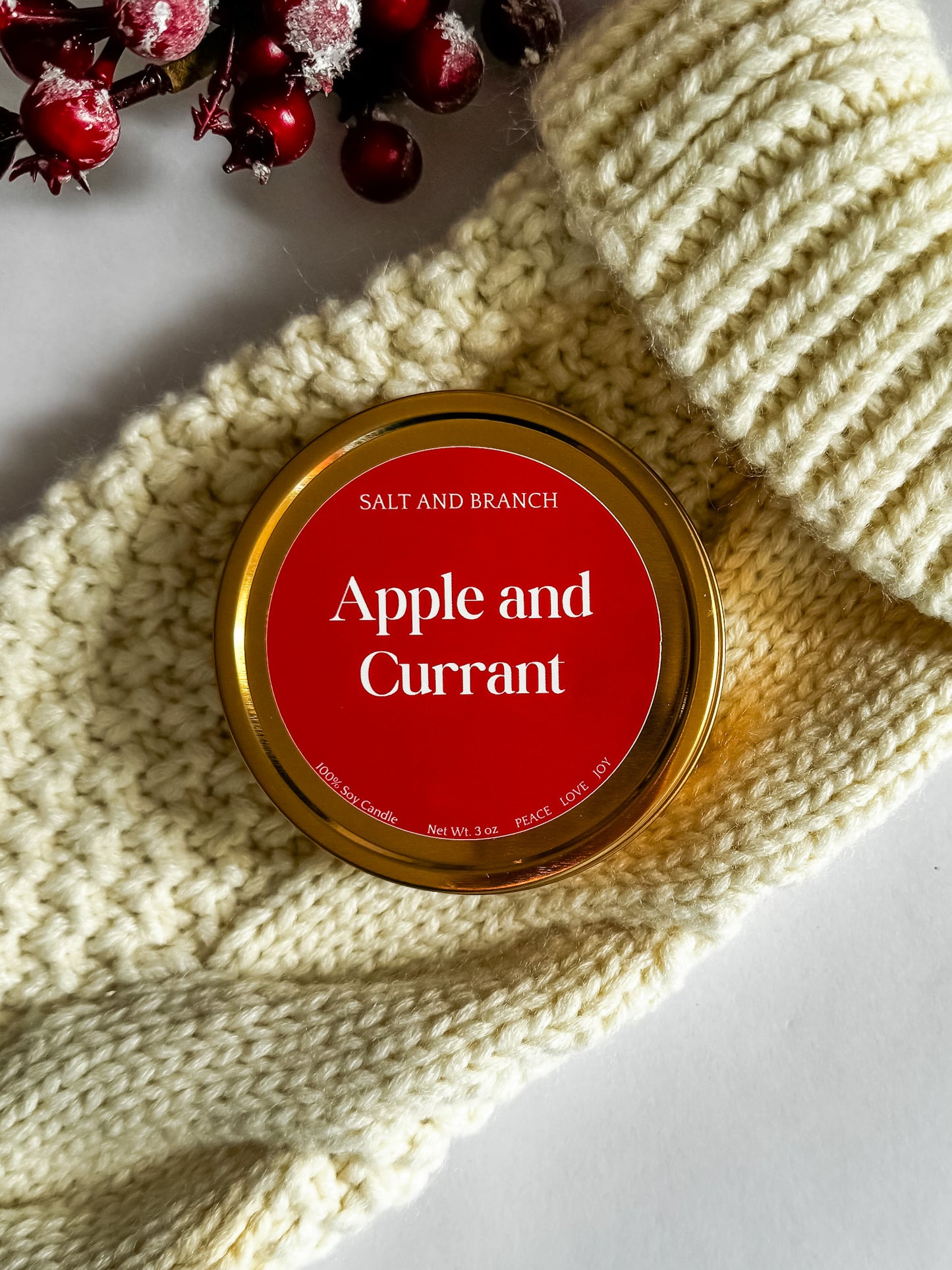 Celebration Collection Gold Candle Tins - Salt and Branch