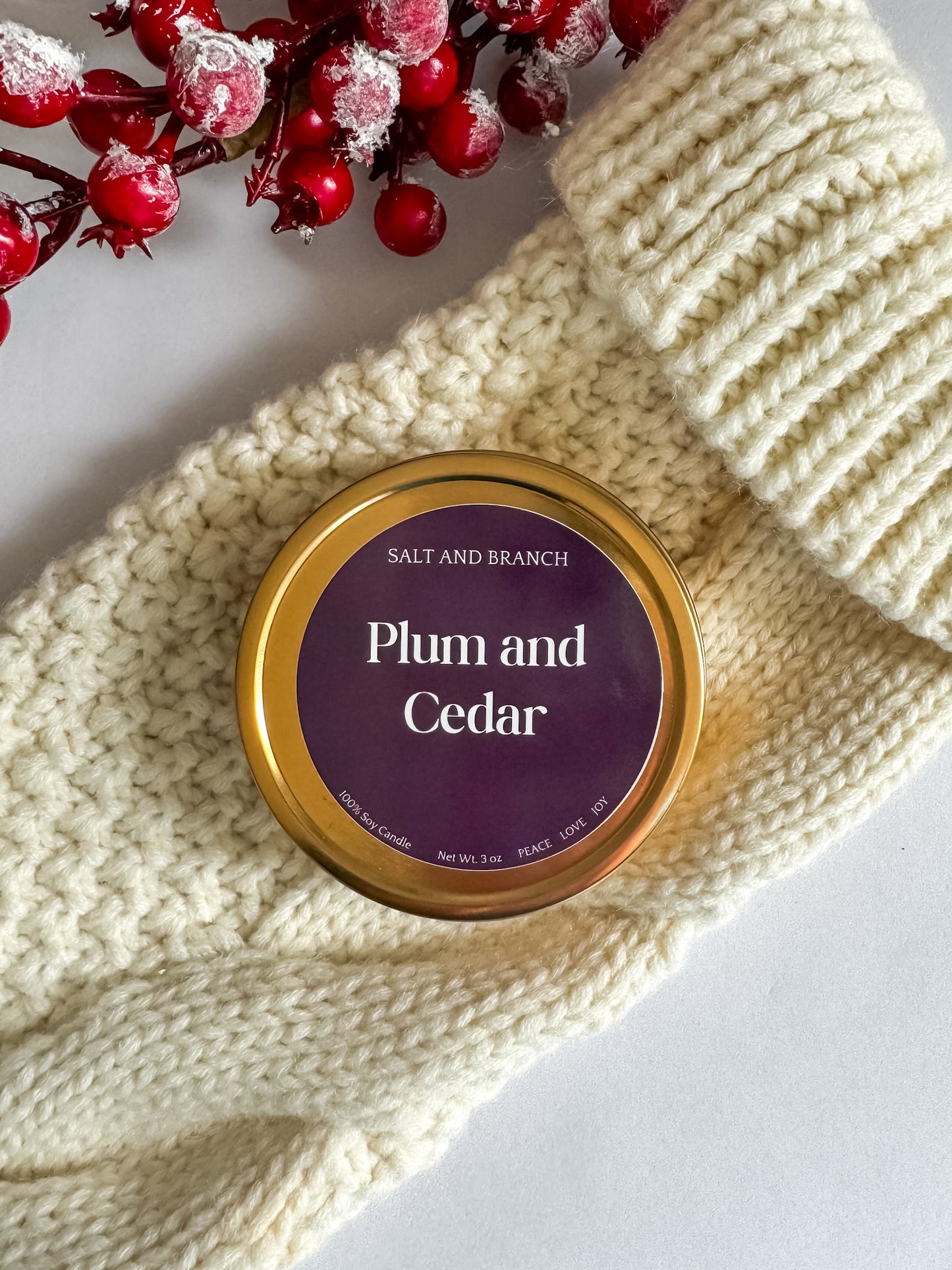 Celebration Collection Gold Candle Tins - Salt and Branch