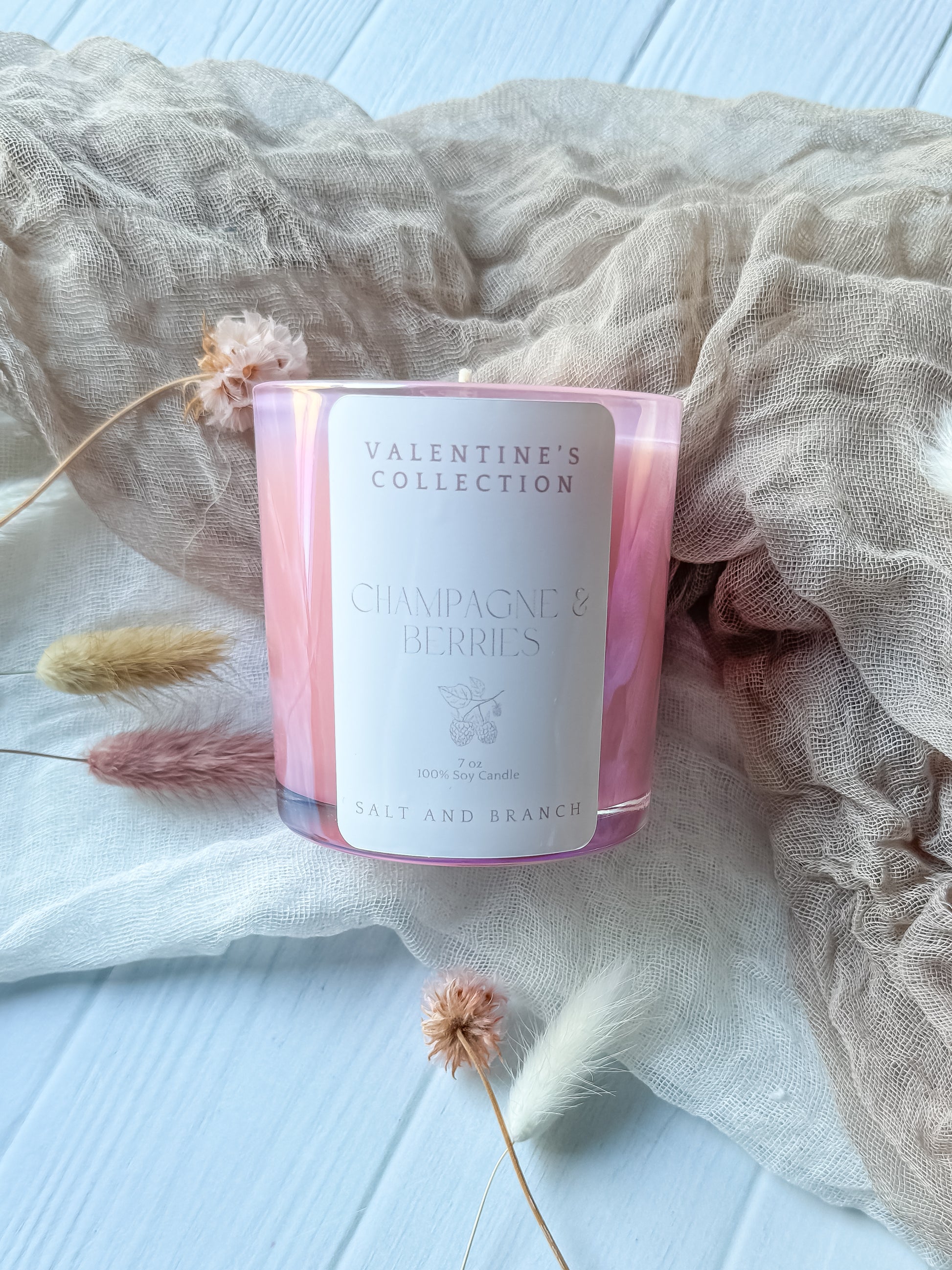 Champagne & Berries Soy Candle - Salt and Branch
