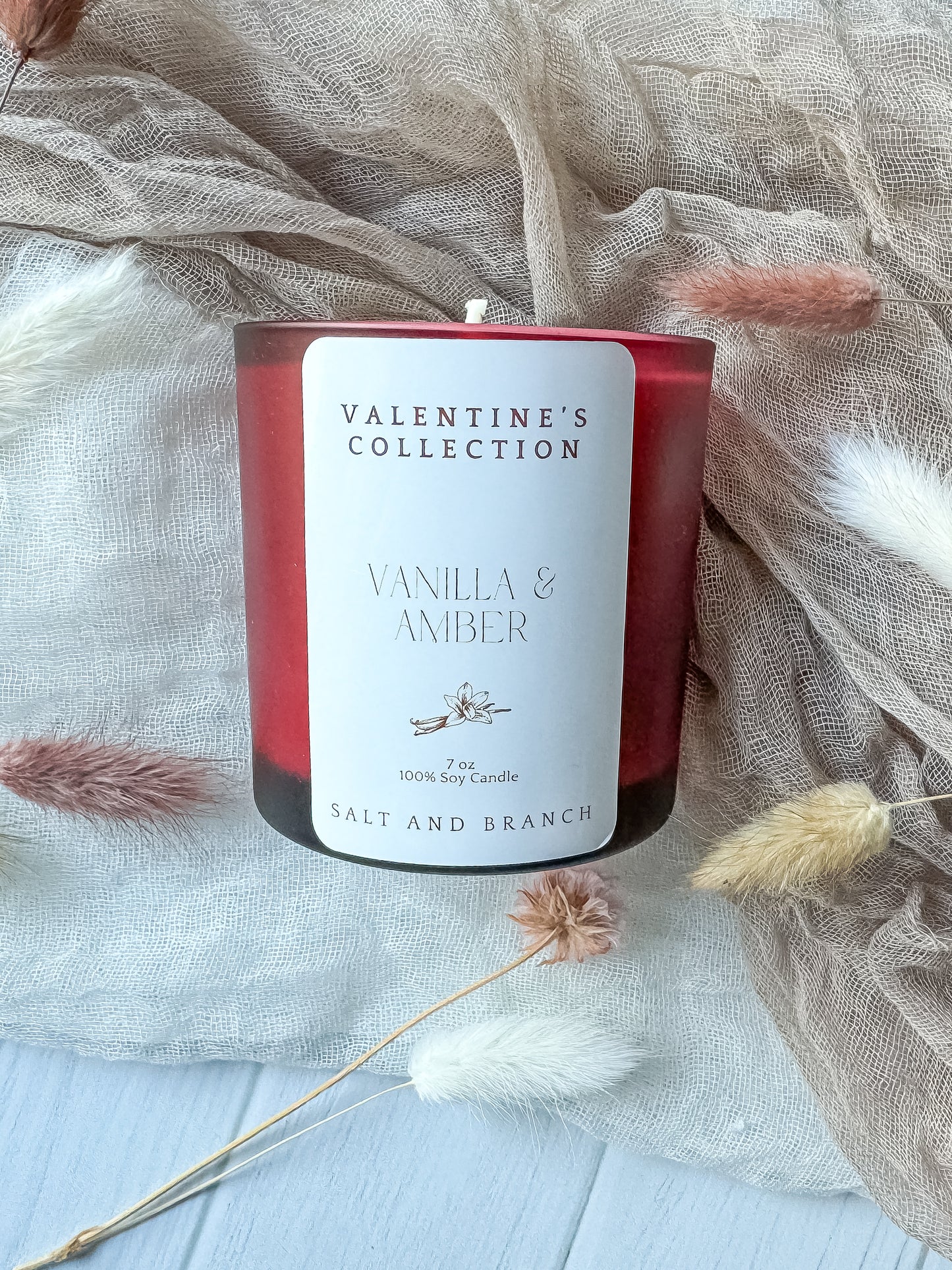 Vanilla & Amber Soy Candle - Salt and Branch