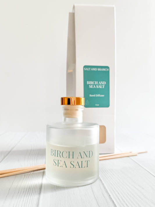Birch and Sea Salt Reed Diffuser - Salt and Branch
