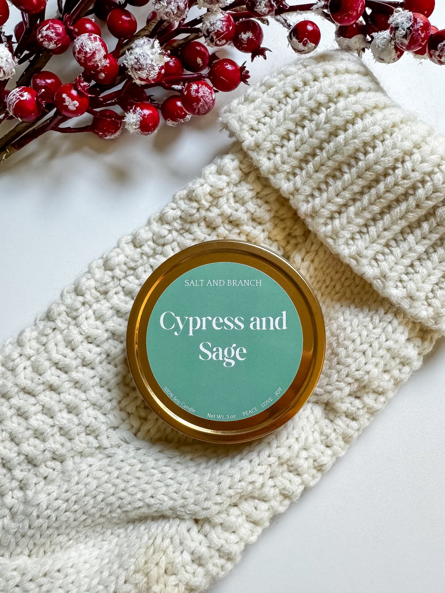Celebration Collection Gold Candle Tins - Salt and Branch