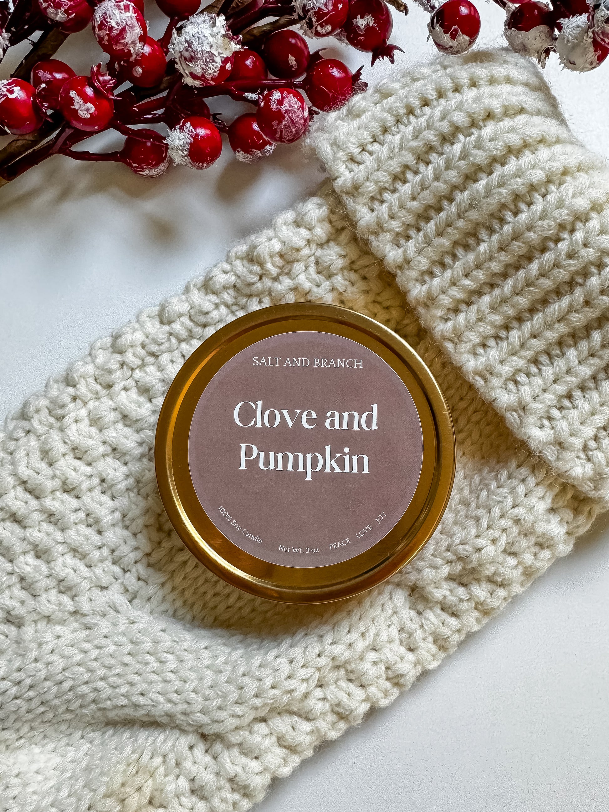 Celebration Collection Gold Candle Tins - Salt and Branch