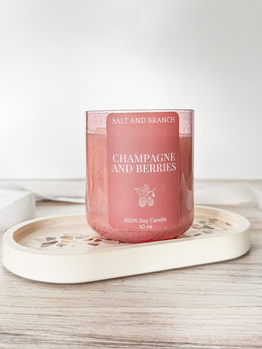 Champagne and Berries Soy Candle