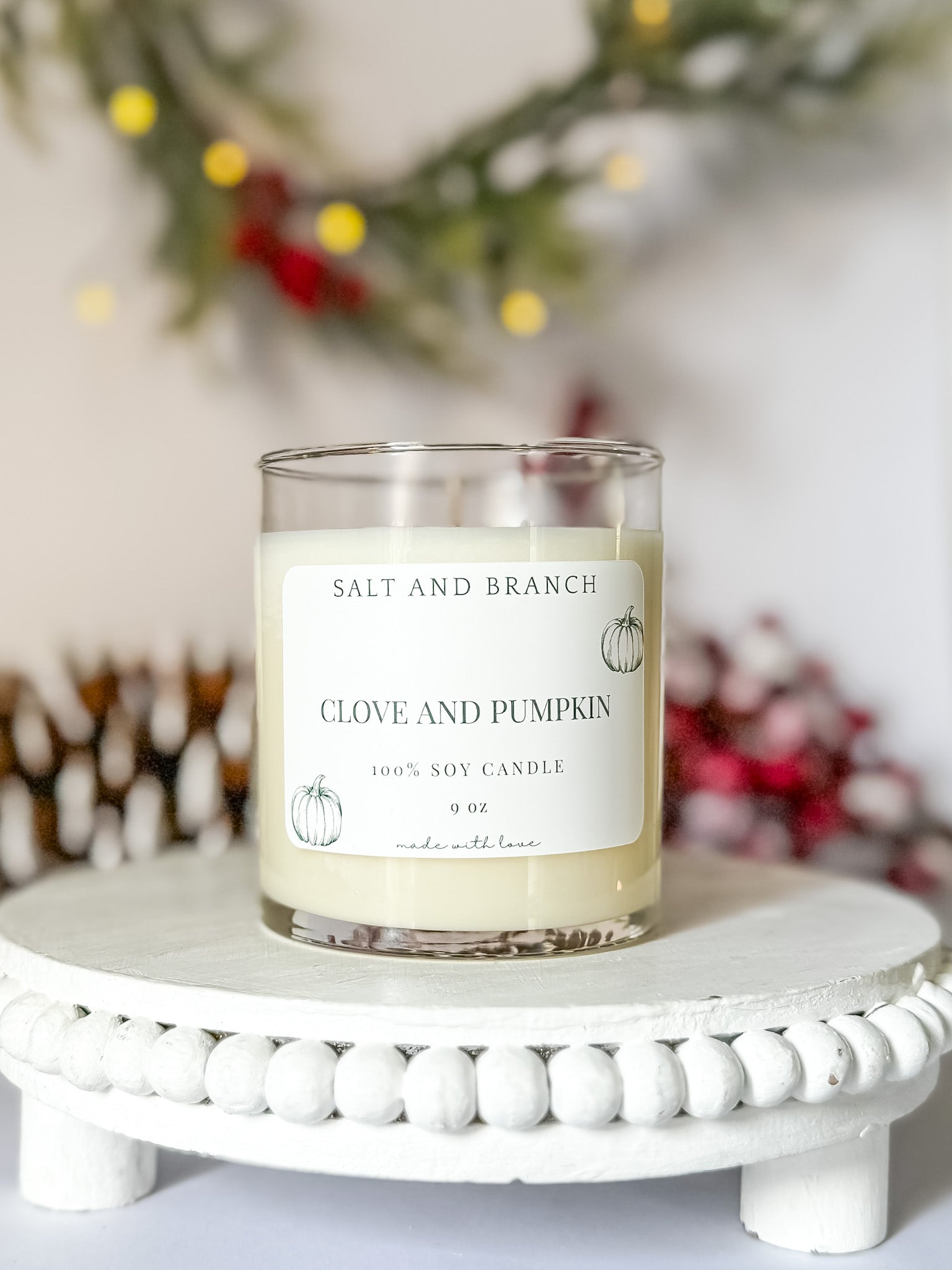 Clove and Pumpkin Soy Candle - Salt and Branch