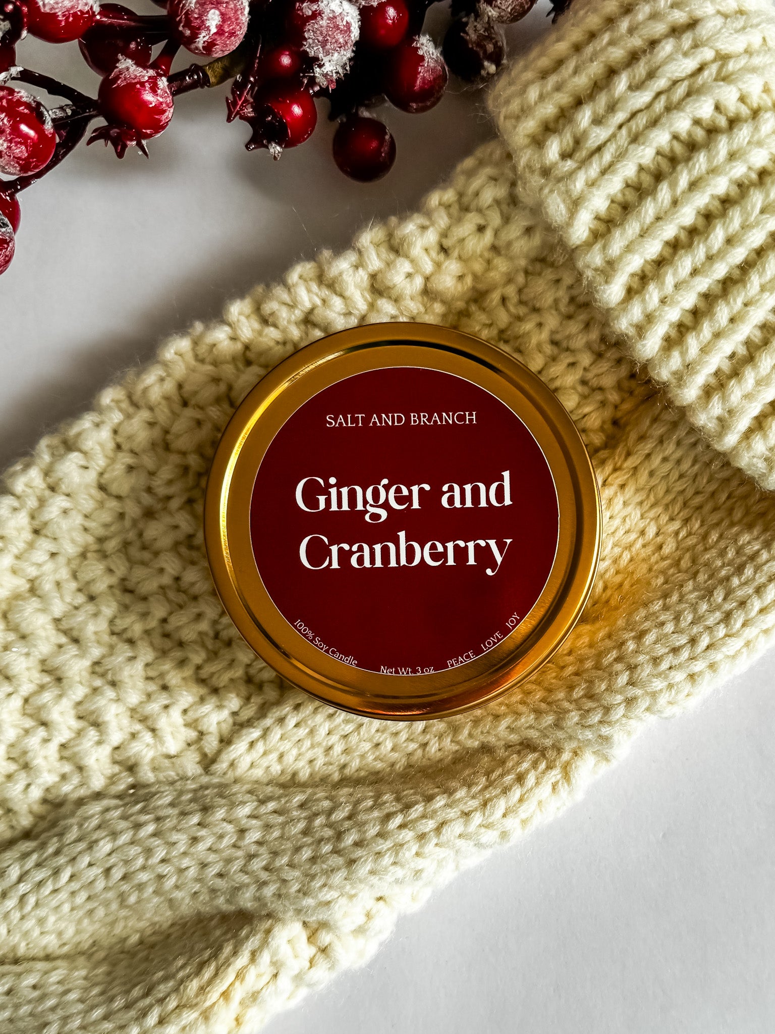 Celebration Collection Gold Candle Tins - Salt and Branch