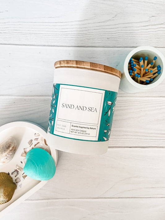 Sand and Sea Soy Candle - Salt and Branch