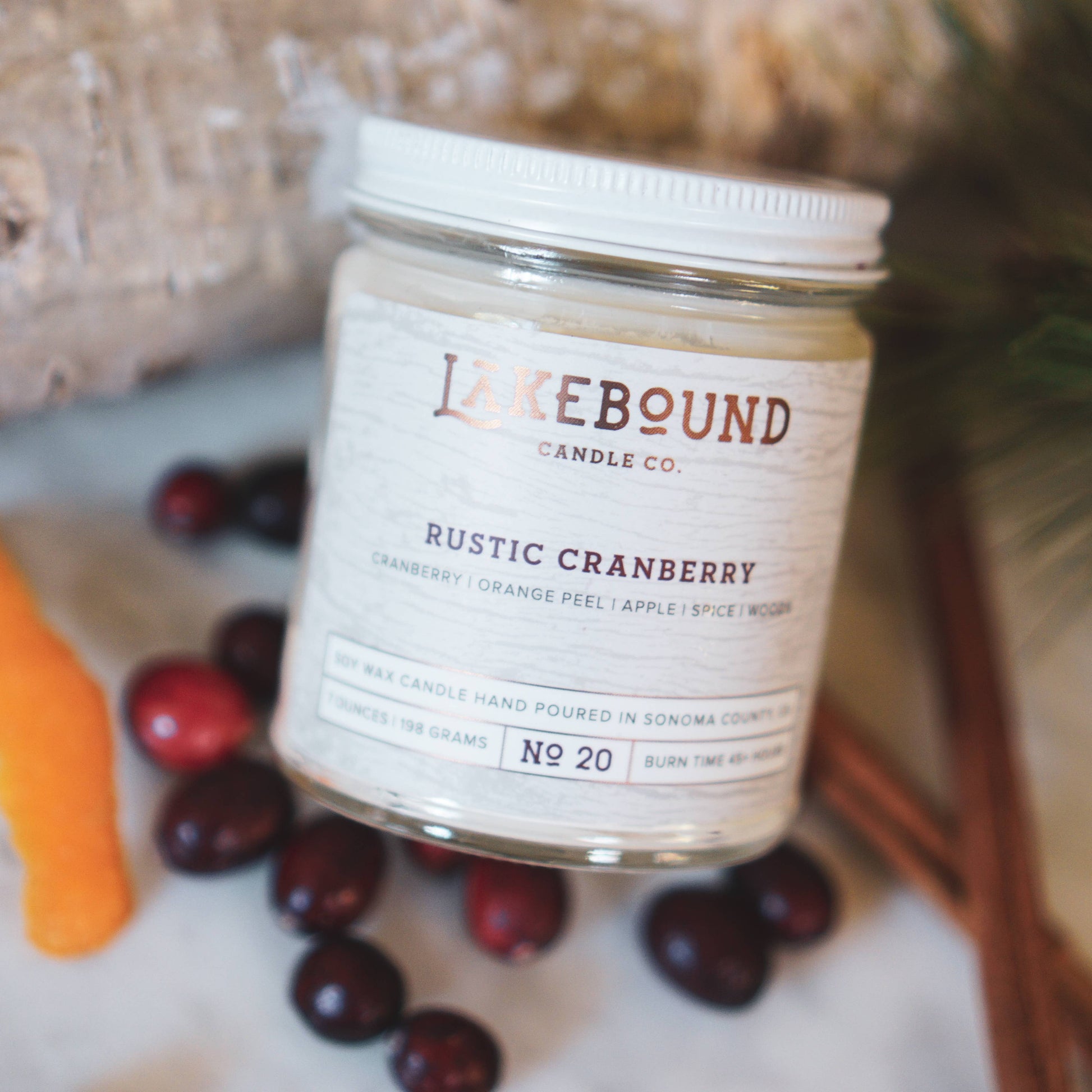 Rustic Cranberry Soy Candle - Salt and Branch