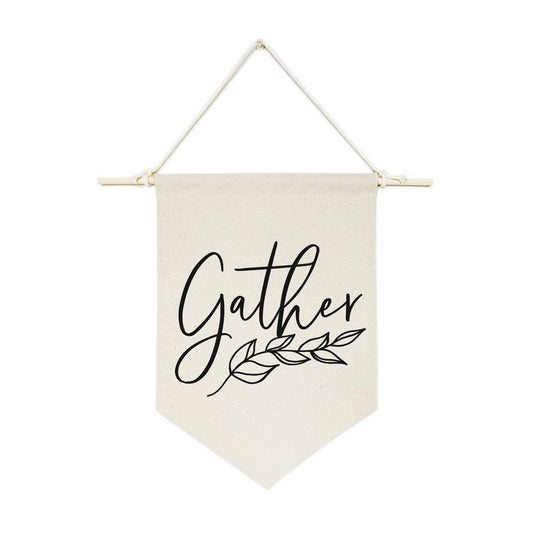 Gather Hanging Wall Canvas Banner - Salt and Branch