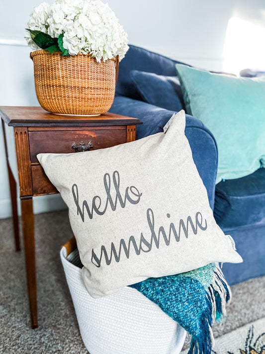 Hello Sunshine Pillow Cover - Salt and Branch