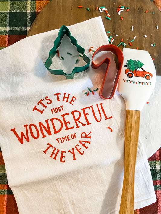 It's The Most Wonderful Time of the Year Tea Towel - Salt and Branch