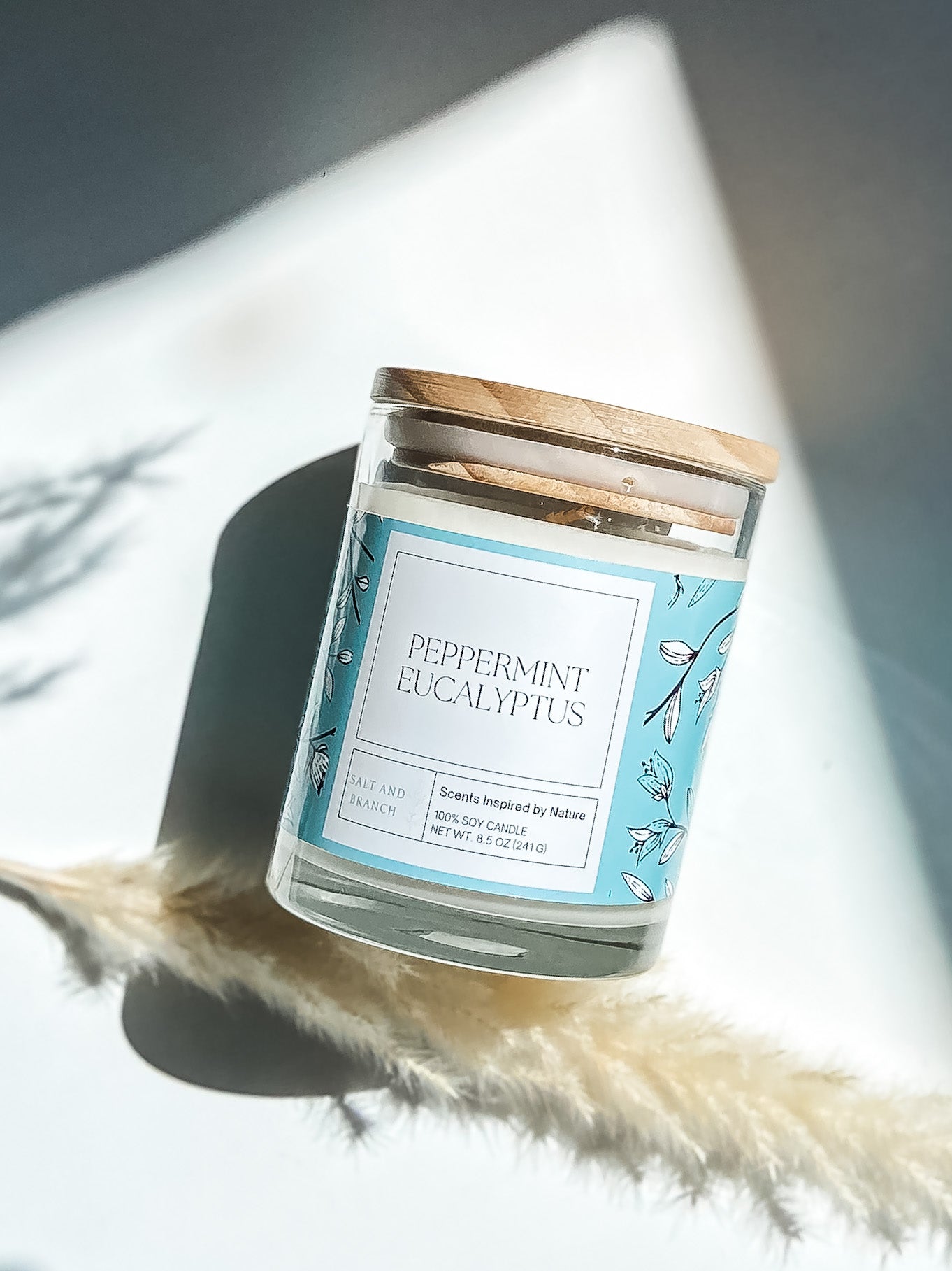 Peppermint Eucalyptus Soy Candle - Salt and Branch