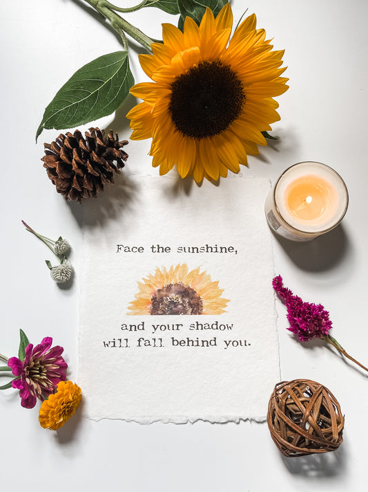 Face the Sunshine 8x10 Print - Salt and Branch