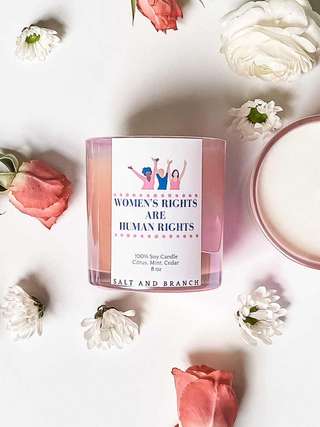 Women’s Rights are Human Rights Soy Candle - Salt and Branch