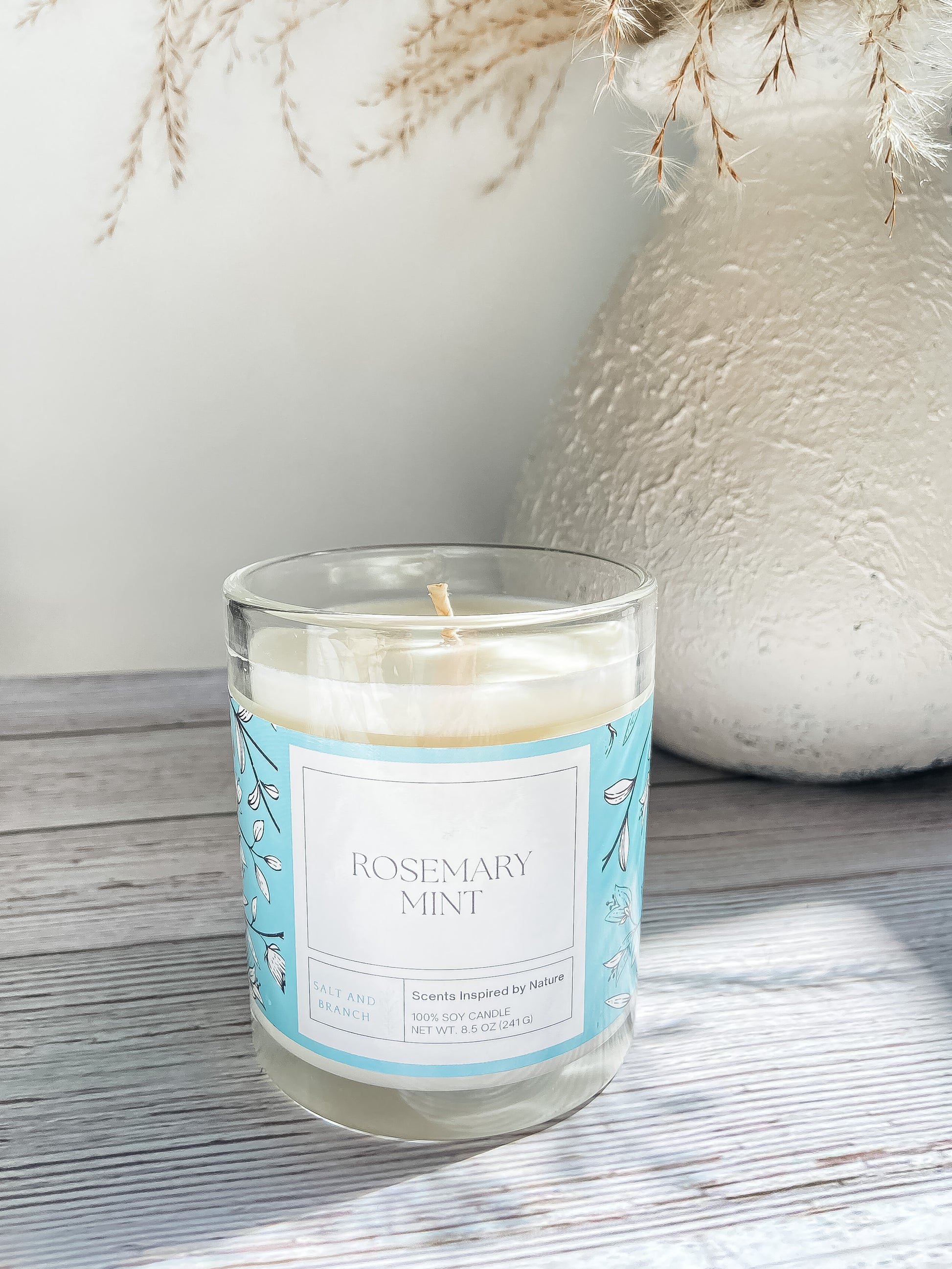 Rosemary Mint Soy Candle - Salt and Branch