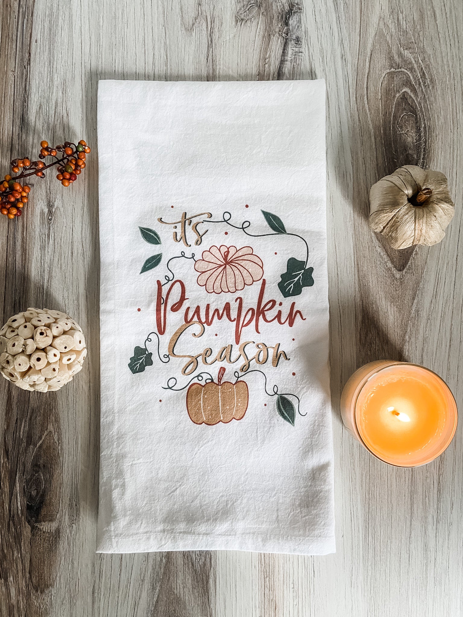 It’s Pumpkin Season Fall Tea Towel - Salt and Branch