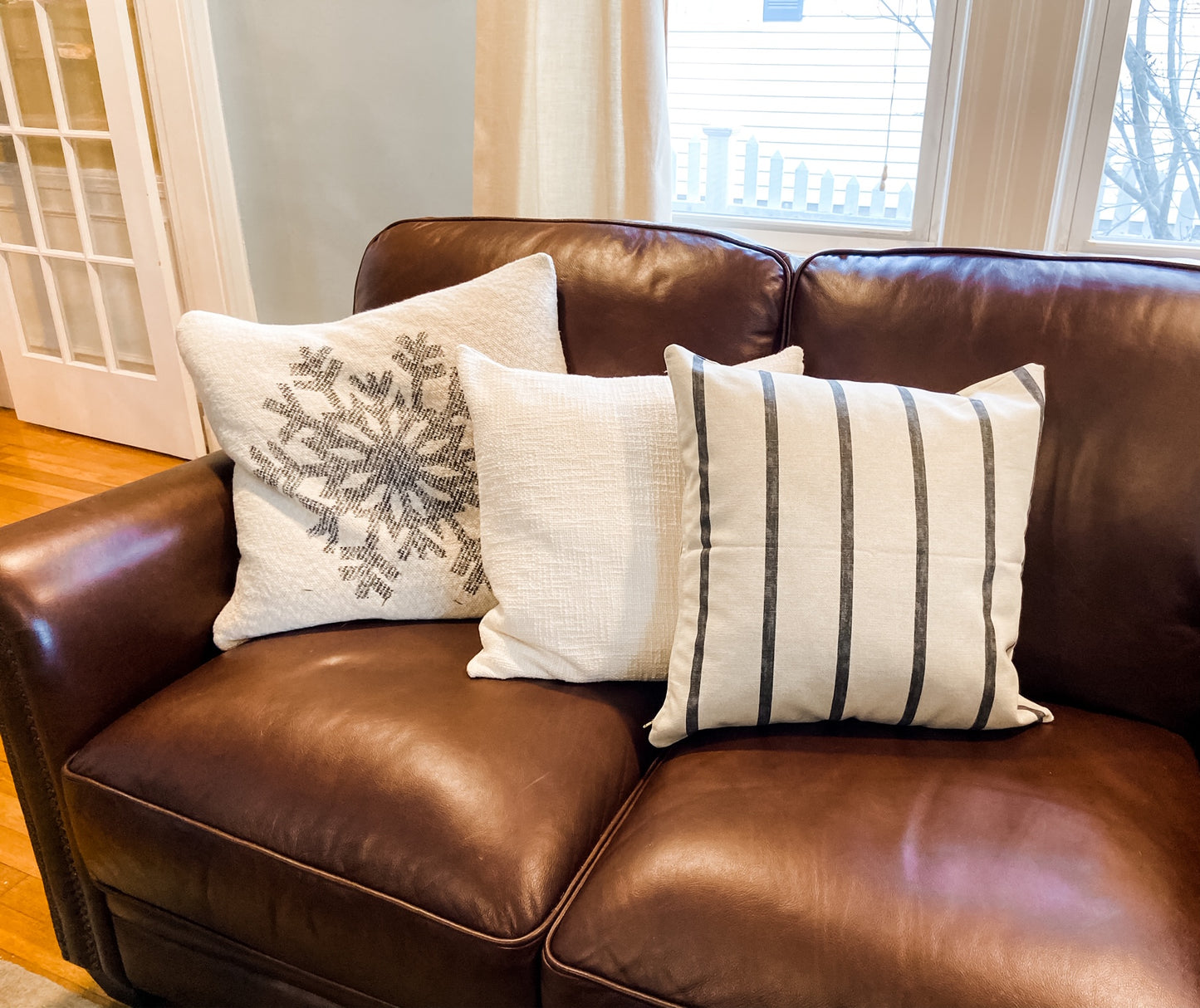 White Textured Pillow Cover - Salt and Branch