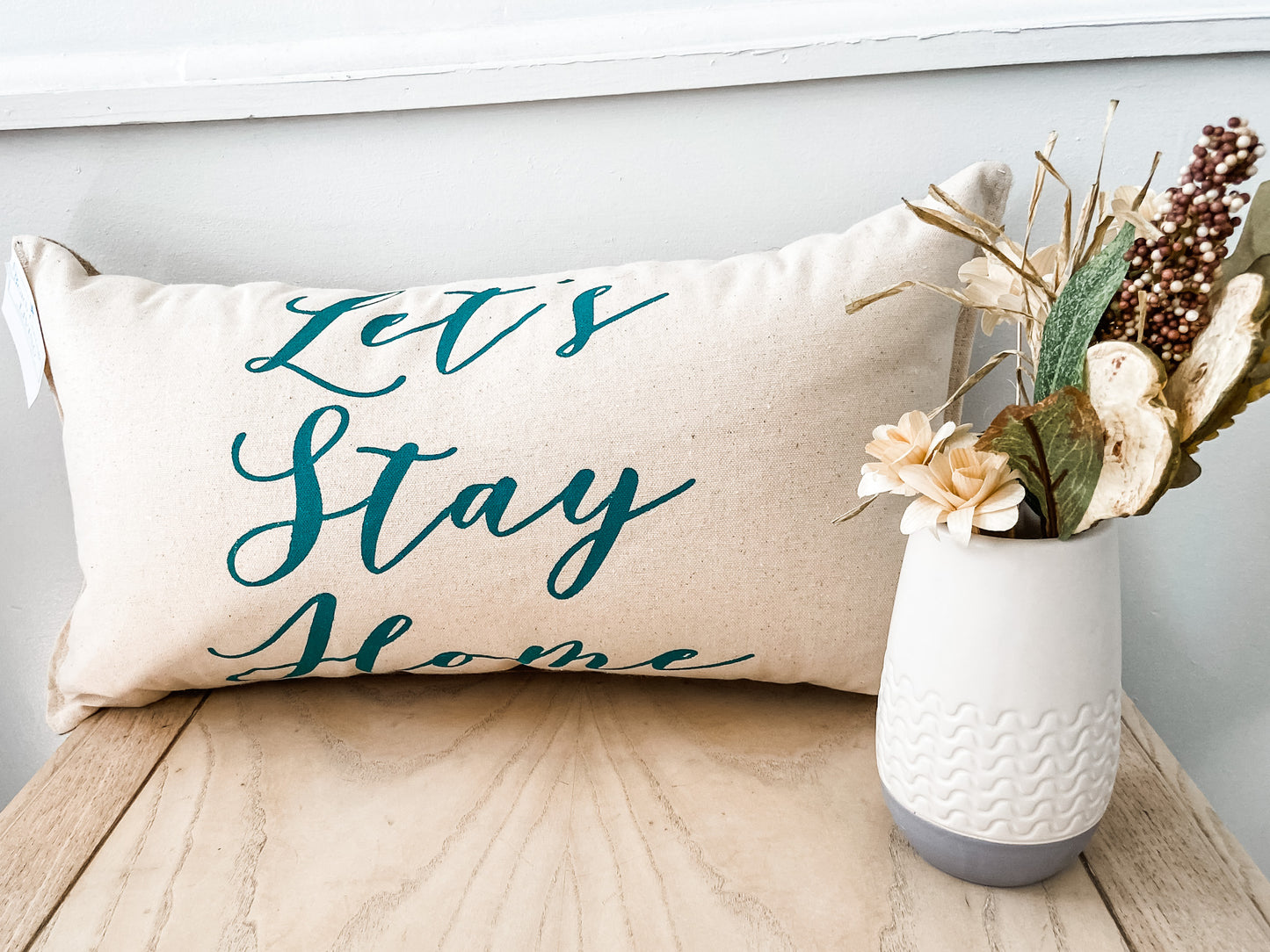 Let's Stay Home Lumbar Pillow - Salt and Branch