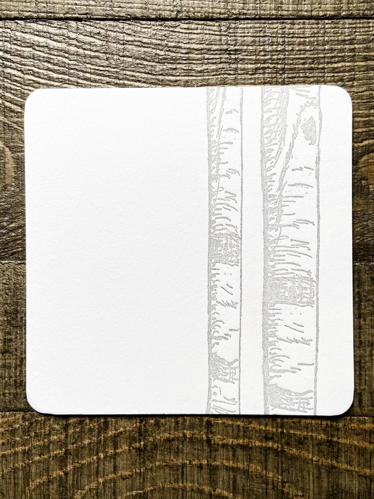 Flowers and Trees Letterpress Coasters-- set of 4 - Salt and Branch