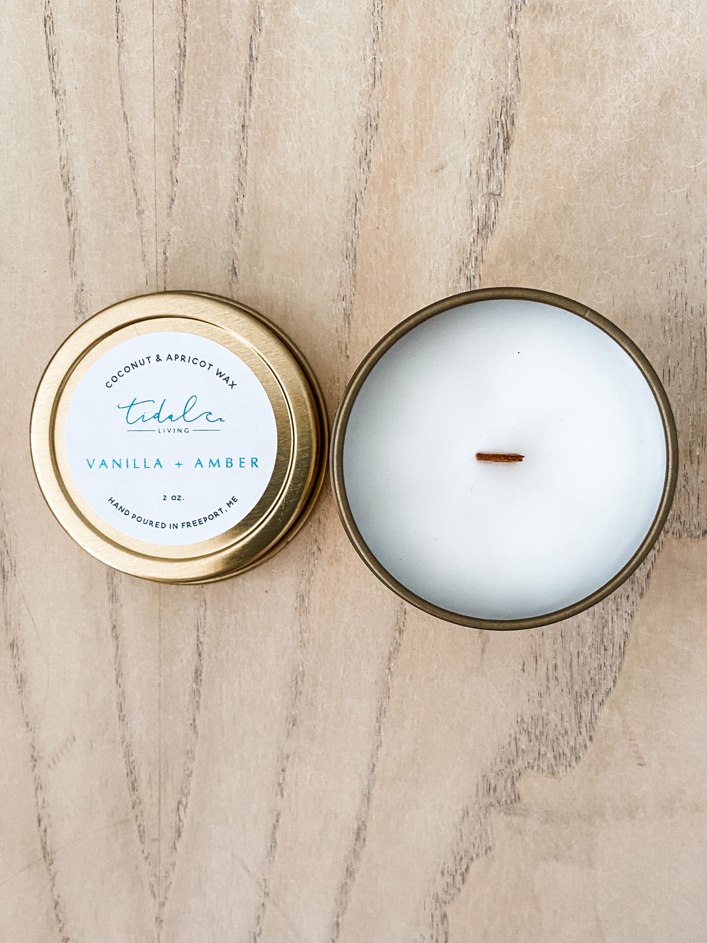 Vanilla and Amber Candle Tide and Isle