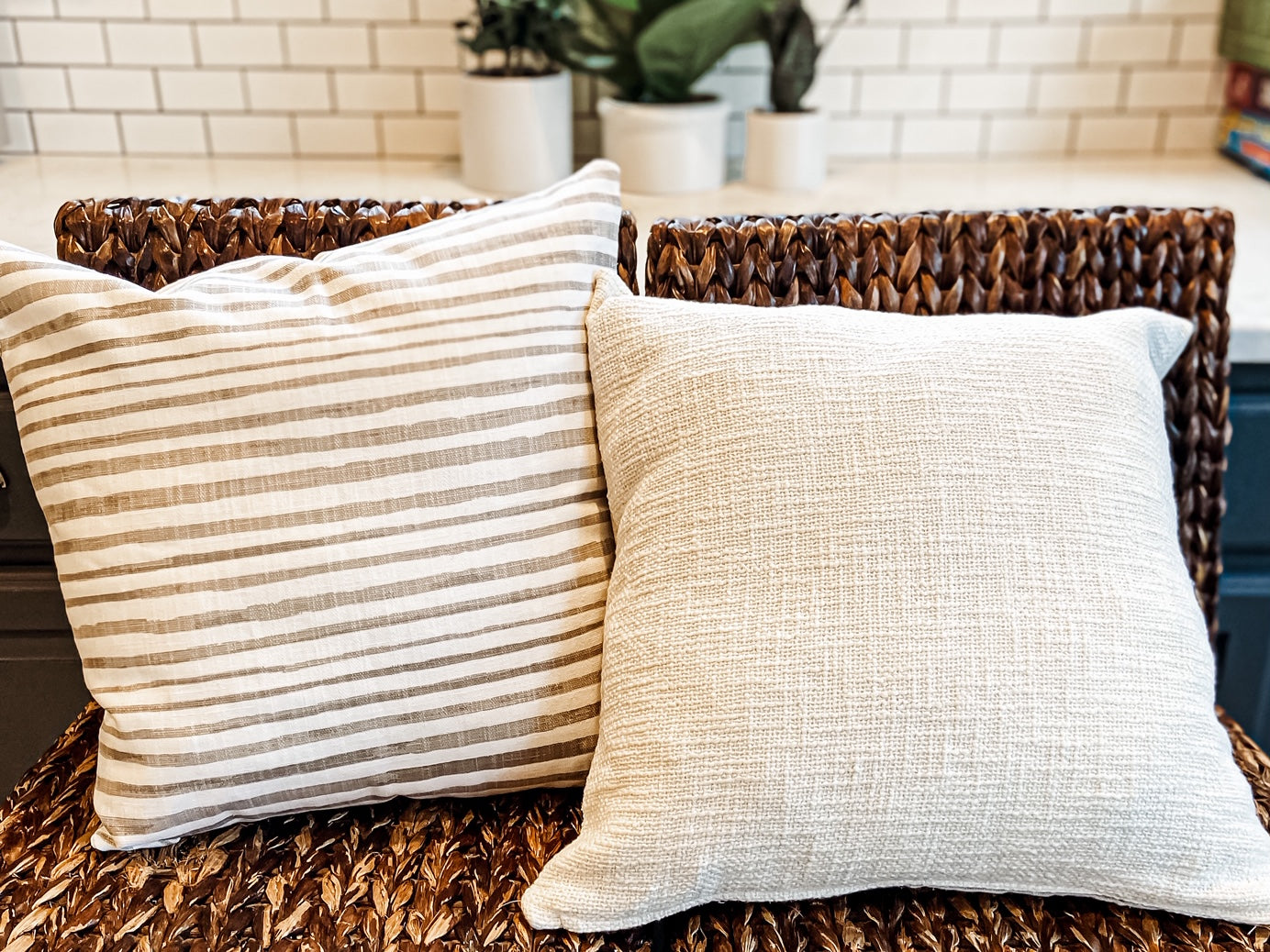 White Textured Pillow Cover - Salt and Branch